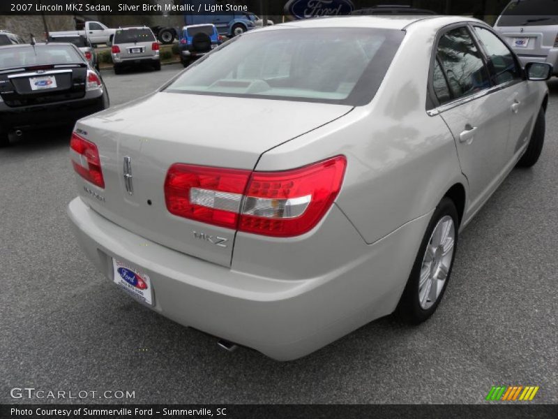Silver Birch Metallic / Light Stone 2007 Lincoln MKZ Sedan
