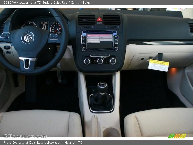 Salsa Red / Cornsilk Beige 2010 Volkswagen Jetta TDI Sedan