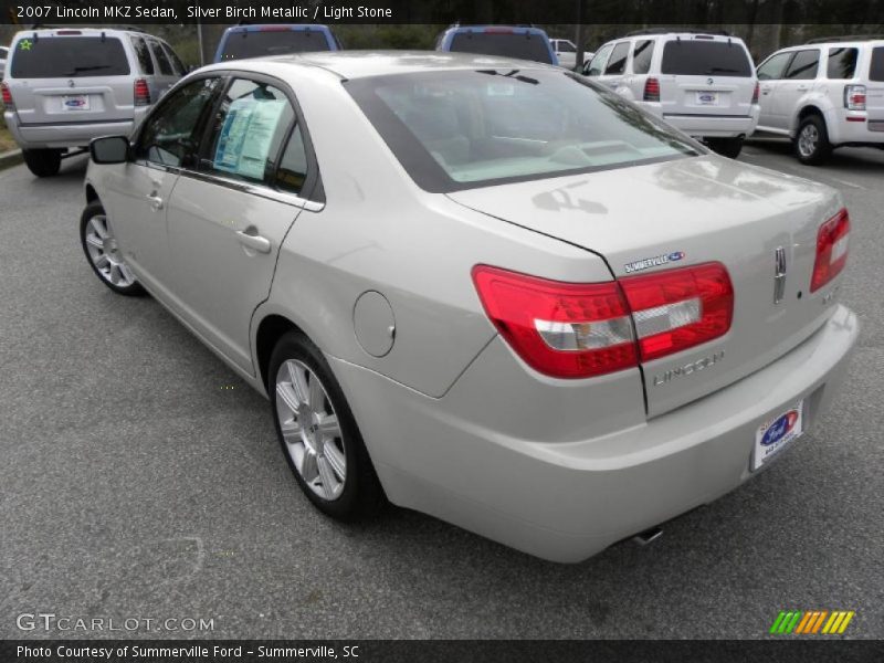 Silver Birch Metallic / Light Stone 2007 Lincoln MKZ Sedan