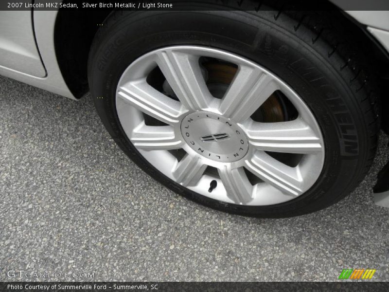 Silver Birch Metallic / Light Stone 2007 Lincoln MKZ Sedan