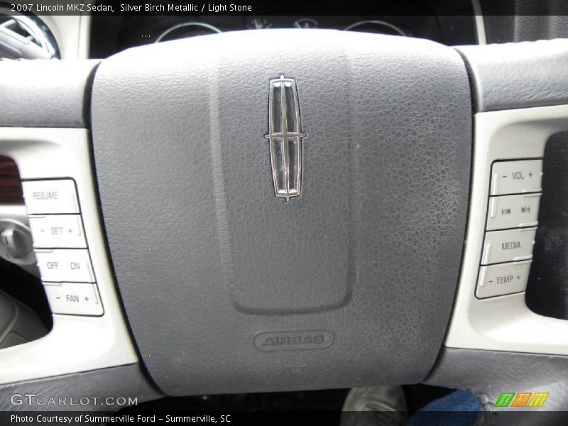 Silver Birch Metallic / Light Stone 2007 Lincoln MKZ Sedan