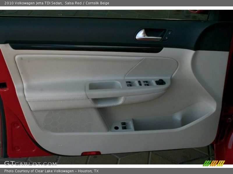 Salsa Red / Cornsilk Beige 2010 Volkswagen Jetta TDI Sedan
