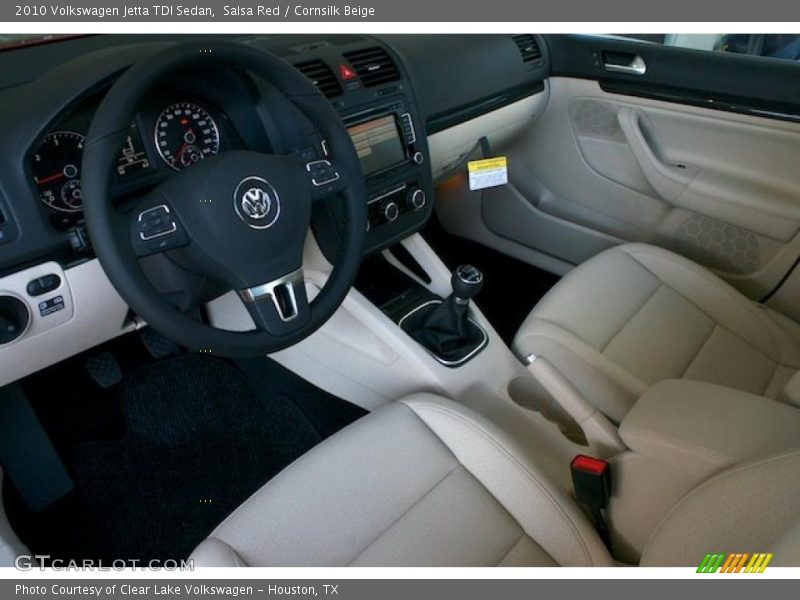 Salsa Red / Cornsilk Beige 2010 Volkswagen Jetta TDI Sedan