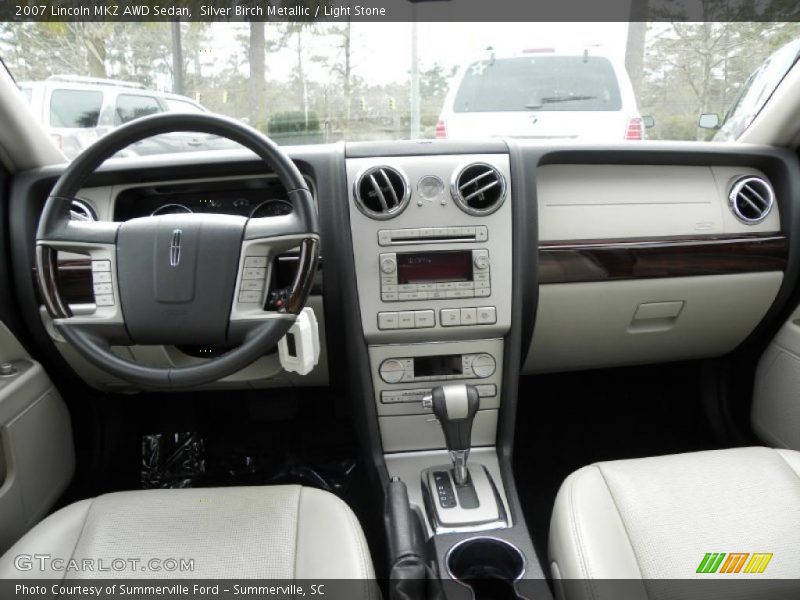 Silver Birch Metallic / Light Stone 2007 Lincoln MKZ AWD Sedan