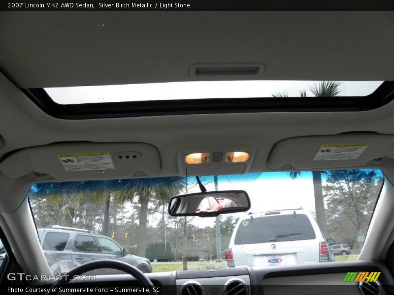 Silver Birch Metallic / Light Stone 2007 Lincoln MKZ AWD Sedan