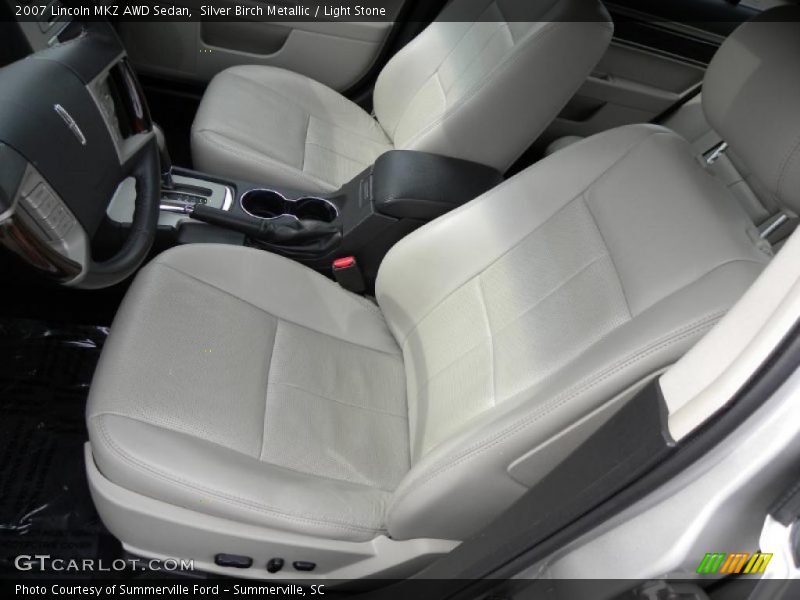 Silver Birch Metallic / Light Stone 2007 Lincoln MKZ AWD Sedan