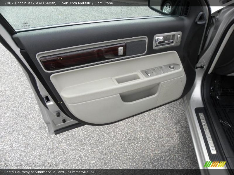 Silver Birch Metallic / Light Stone 2007 Lincoln MKZ AWD Sedan