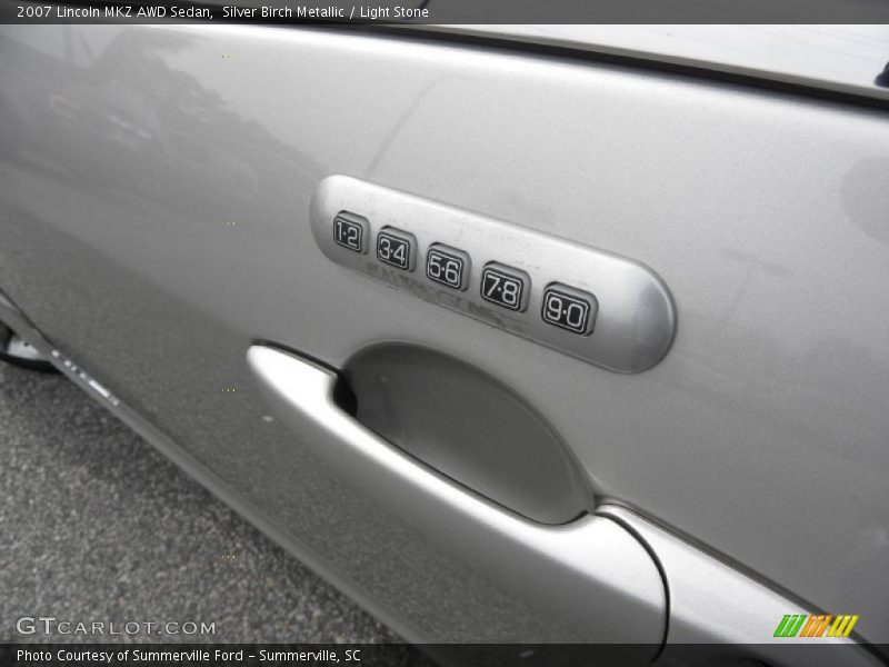 Silver Birch Metallic / Light Stone 2007 Lincoln MKZ AWD Sedan