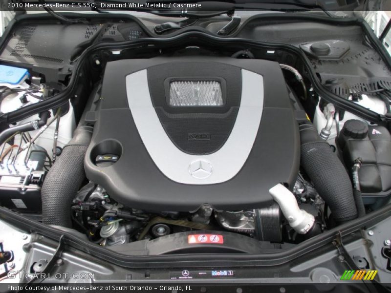Diamond White Metallic / Cashmere 2010 Mercedes-Benz CLS 550