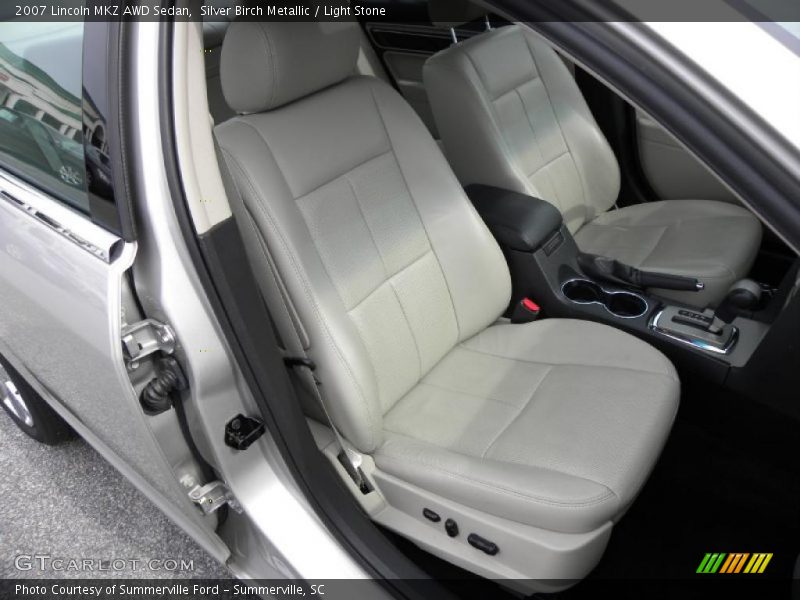 Silver Birch Metallic / Light Stone 2007 Lincoln MKZ AWD Sedan
