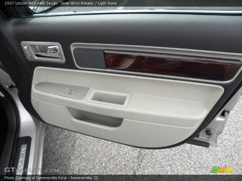 Silver Birch Metallic / Light Stone 2007 Lincoln MKZ AWD Sedan