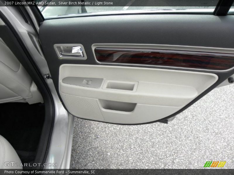 Silver Birch Metallic / Light Stone 2007 Lincoln MKZ AWD Sedan