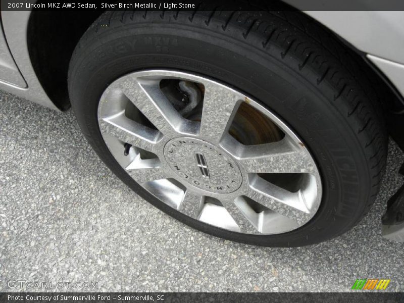 Silver Birch Metallic / Light Stone 2007 Lincoln MKZ AWD Sedan