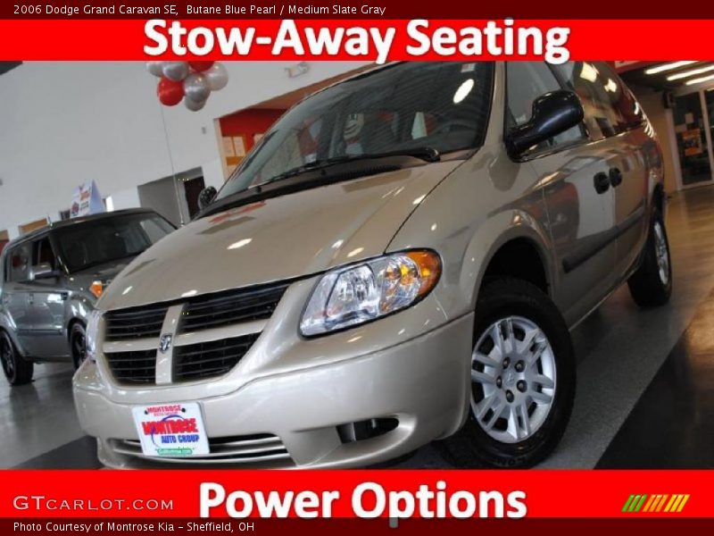 Butane Blue Pearl / Medium Slate Gray 2006 Dodge Grand Caravan SE