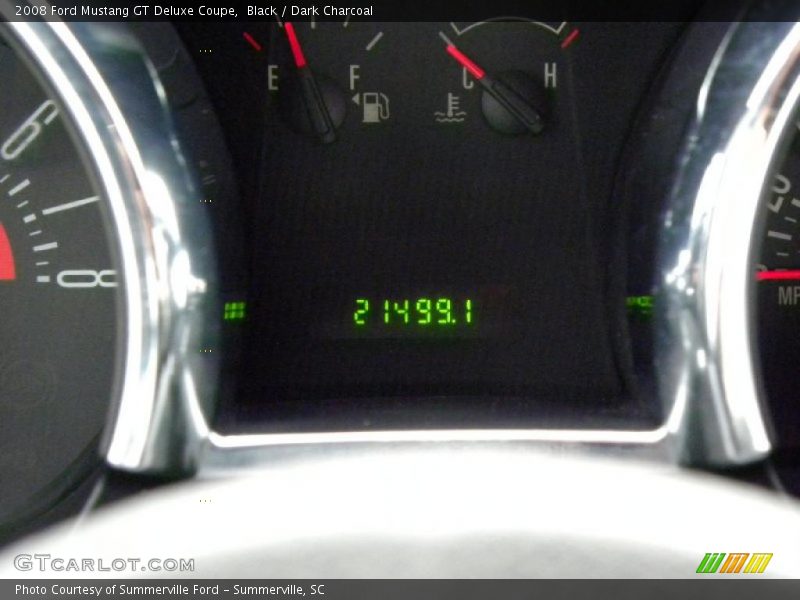 Black / Dark Charcoal 2008 Ford Mustang GT Deluxe Coupe