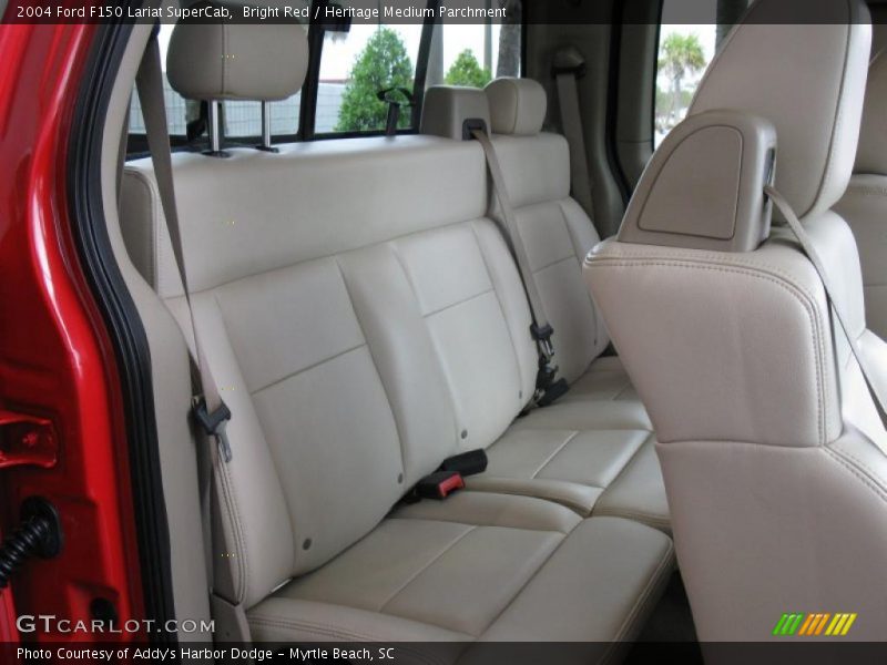 Bright Red / Heritage Medium Parchment 2004 Ford F150 Lariat SuperCab