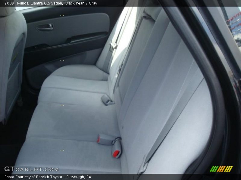 Black Pearl / Gray 2009 Hyundai Elantra GLS Sedan