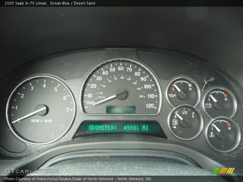 Ocean Blue / Desert Sand 2005 Saab 9-7X Linear