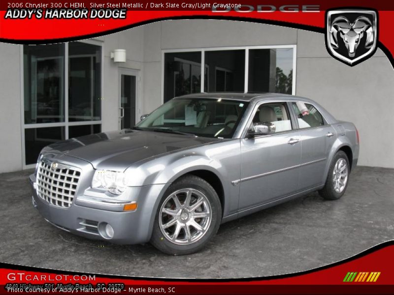 Silver Steel Metallic / Dark Slate Gray/Light Graystone 2006 Chrysler 300 C HEMI