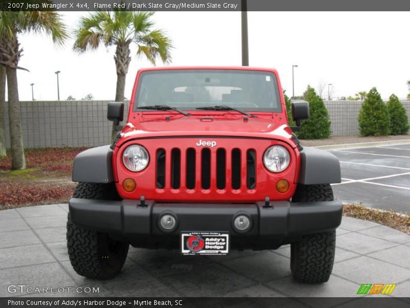 Flame Red / Dark Slate Gray/Medium Slate Gray 2007 Jeep Wrangler X 4x4