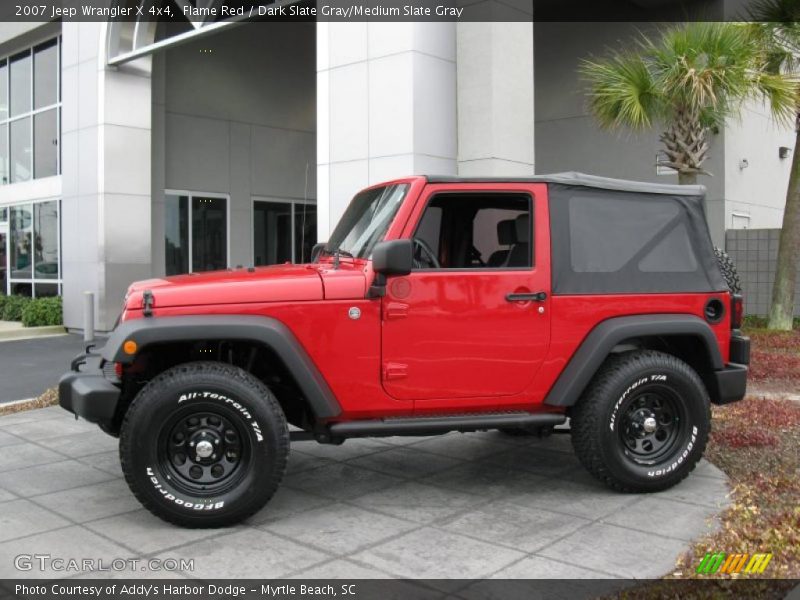 Flame Red / Dark Slate Gray/Medium Slate Gray 2007 Jeep Wrangler X 4x4