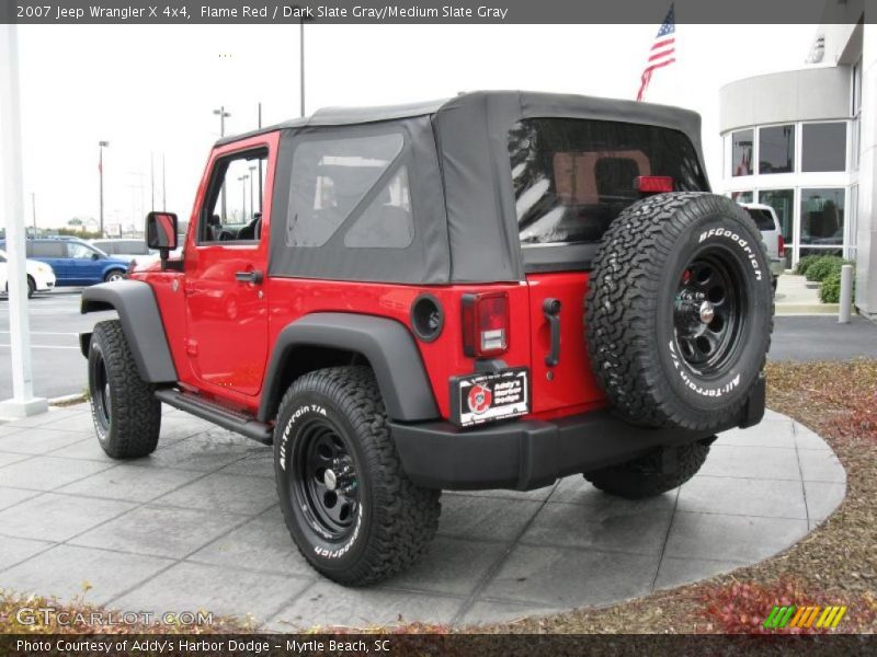 Flame Red / Dark Slate Gray/Medium Slate Gray 2007 Jeep Wrangler X 4x4