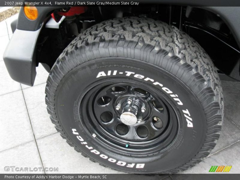 Flame Red / Dark Slate Gray/Medium Slate Gray 2007 Jeep Wrangler X 4x4