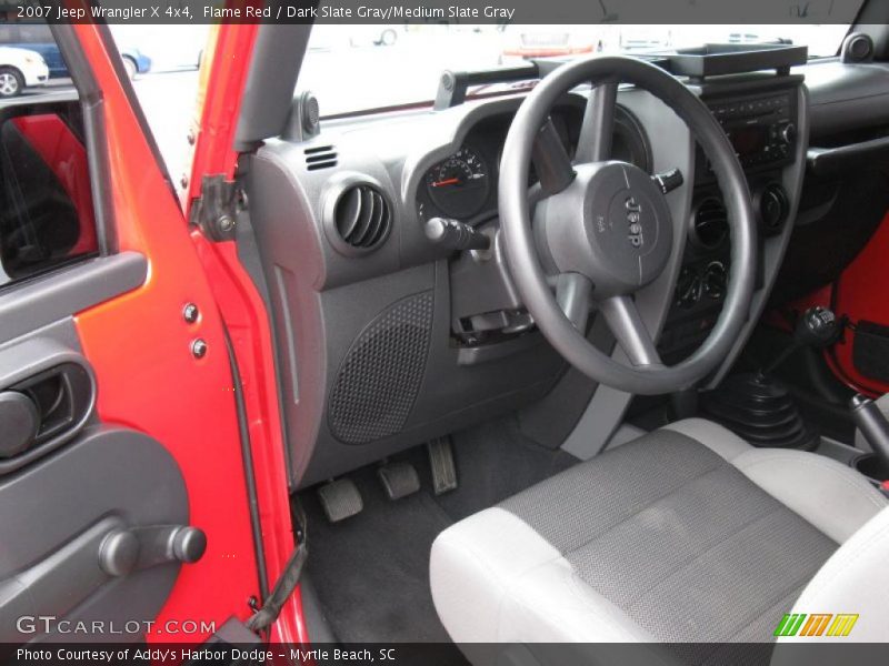 Flame Red / Dark Slate Gray/Medium Slate Gray 2007 Jeep Wrangler X 4x4