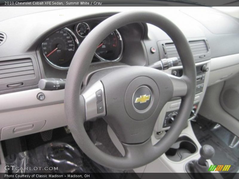 Summit White / Gray 2010 Chevrolet Cobalt XFE Sedan