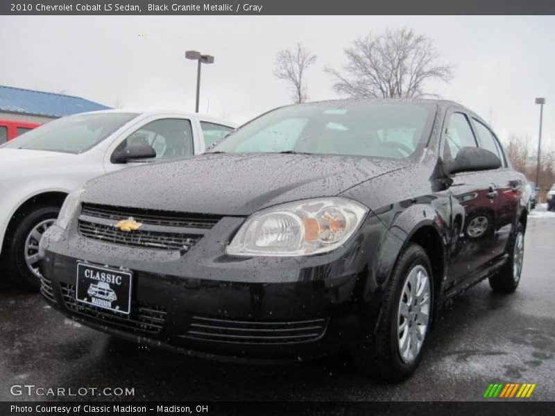 Black Granite Metallic / Gray 2010 Chevrolet Cobalt LS Sedan