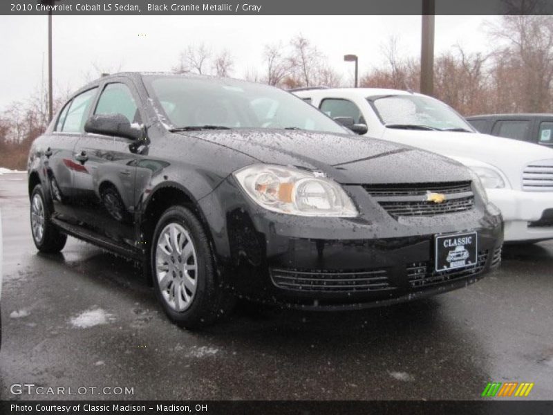 Black Granite Metallic / Gray 2010 Chevrolet Cobalt LS Sedan
