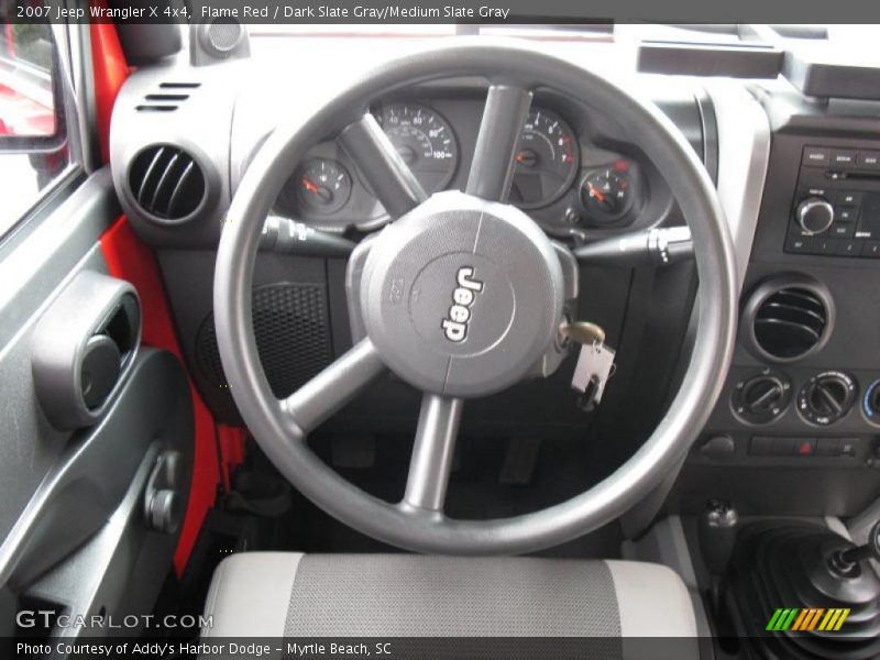 Flame Red / Dark Slate Gray/Medium Slate Gray 2007 Jeep Wrangler X 4x4