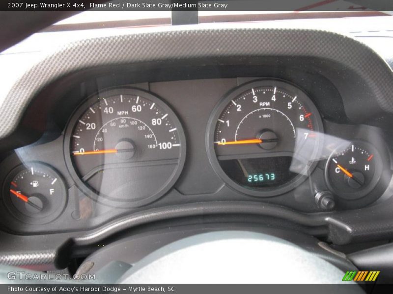 Flame Red / Dark Slate Gray/Medium Slate Gray 2007 Jeep Wrangler X 4x4