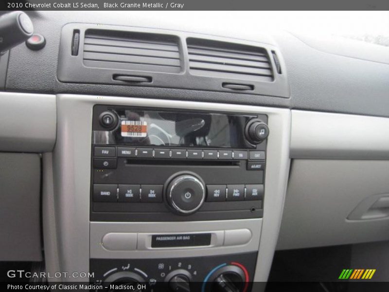 Black Granite Metallic / Gray 2010 Chevrolet Cobalt LS Sedan