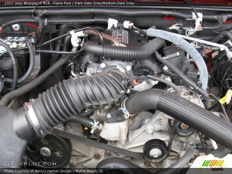 Flame Red / Dark Slate Gray/Medium Slate Gray 2007 Jeep Wrangler X 4x4