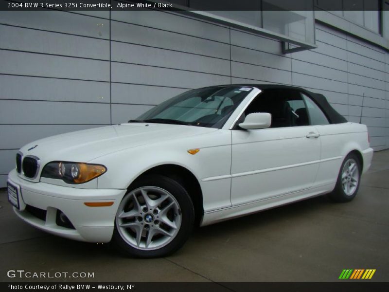 Alpine White / Black 2004 BMW 3 Series 325i Convertible