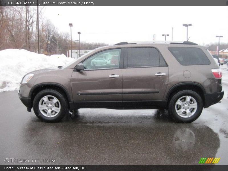 Medium Brown Metallic / Ebony 2010 GMC Acadia SL