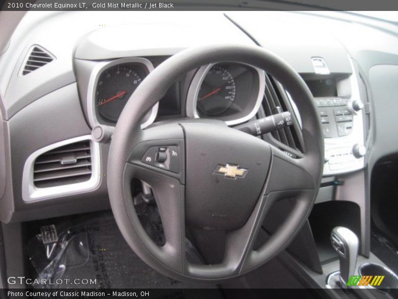 Gold Mist Metallic / Jet Black 2010 Chevrolet Equinox LT