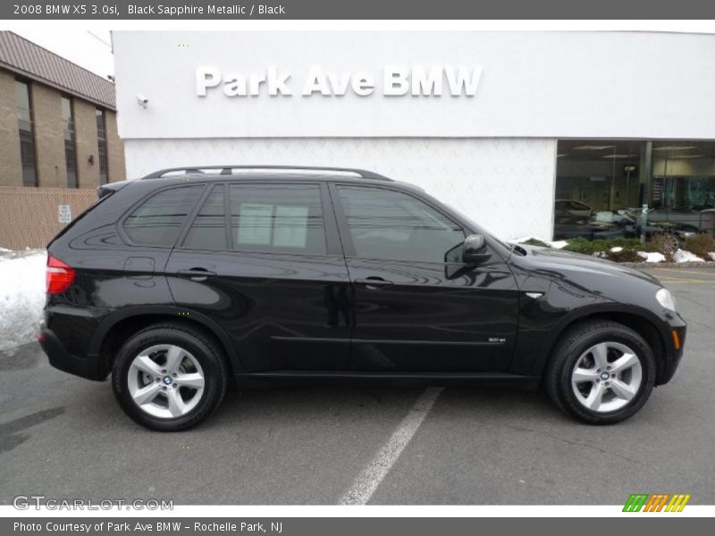 Black Sapphire Metallic / Black 2008 BMW X5 3.0si