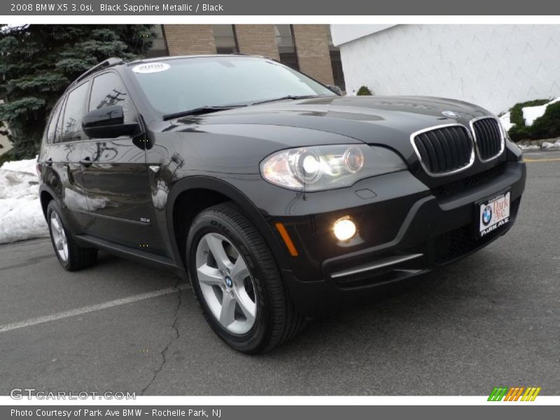 Black Sapphire Metallic / Black 2008 BMW X5 3.0si