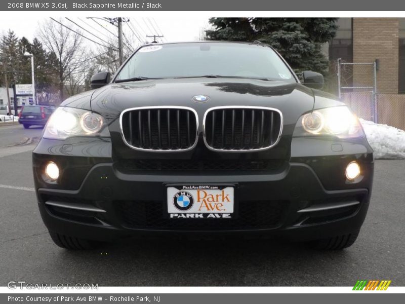 Black Sapphire Metallic / Black 2008 BMW X5 3.0si