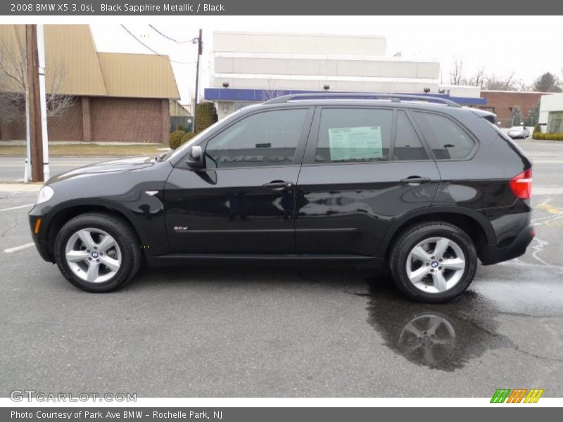 Black Sapphire Metallic / Black 2008 BMW X5 3.0si