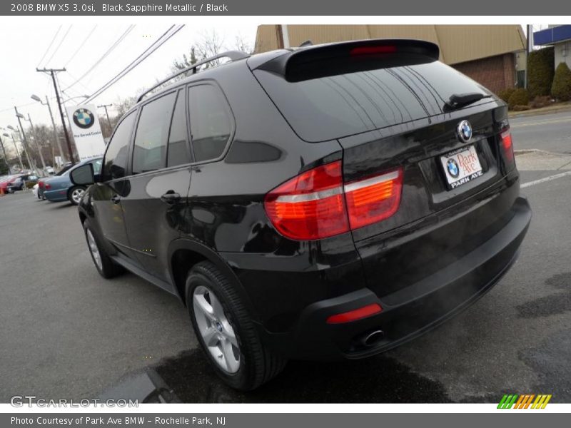 Black Sapphire Metallic / Black 2008 BMW X5 3.0si