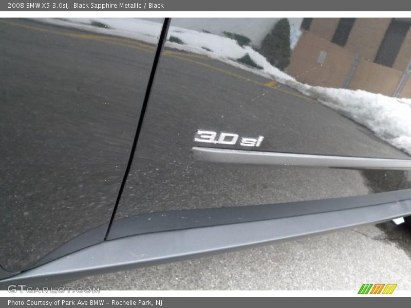 Black Sapphire Metallic / Black 2008 BMW X5 3.0si