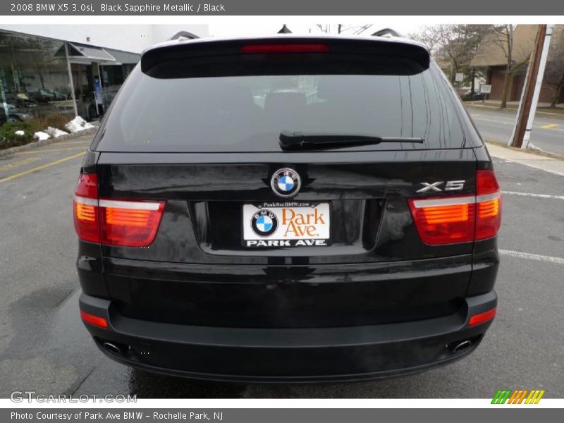 Black Sapphire Metallic / Black 2008 BMW X5 3.0si