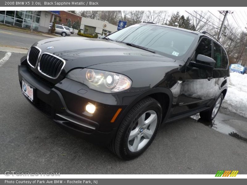 Black Sapphire Metallic / Black 2008 BMW X5 3.0si