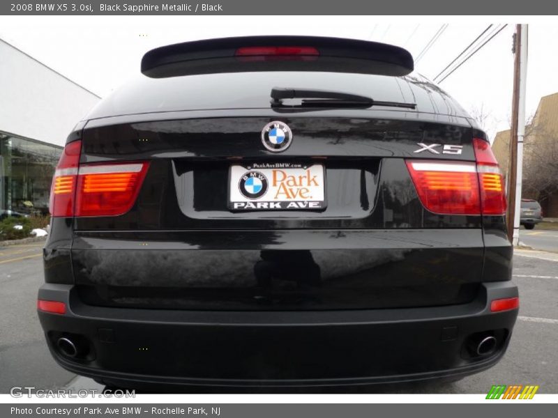 Black Sapphire Metallic / Black 2008 BMW X5 3.0si
