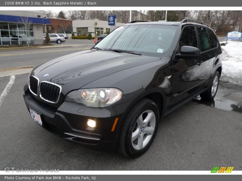 Black Sapphire Metallic / Black 2008 BMW X5 3.0si