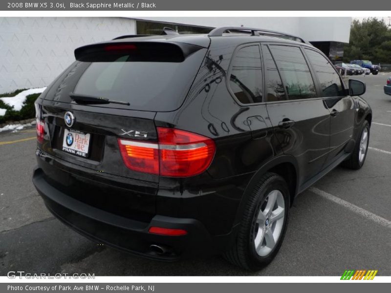 Black Sapphire Metallic / Black 2008 BMW X5 3.0si