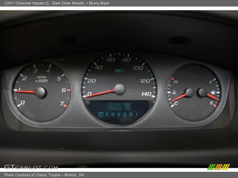 Dark Silver Metallic / Ebony Black 2007 Chevrolet Impala LS